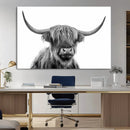 Scottish Highland Cow Cattle Art Print Wall Art Canvas Print by MyGreatCanvas | Canvas Wall Art Prints | Photo Prints & Wall Decor