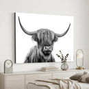 Scottish Highland Cow Cattle Art Print Wall Art Canvas Print