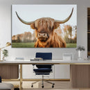 Highland Cow Animal Scottish Cattle Art Print Farmhouse Wall