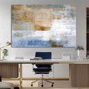 Blue Multi Panel Abstract Wall Art Canvas, Abstract Blue and