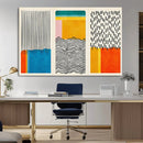 Canvas Print Wall Art Abstract Illustrs Art Boho, Framed
