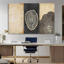 Tree Rings Canvas Wall Art Print – Minimalist Natural