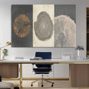Boho Tree Ring Wall Art, Modern Minimalist Wood Grain by MyGreatCanvas | Canvas Wall Art Prints | Photo Prints & Wall Decor