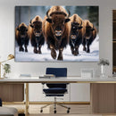 Buffalo Wall Art Canvas Print, American Bison Herd Wall Art by MyGreatCanvas | Canvas Wall Art Prints | Photo Prints & Wall Decor