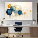 Geometric Blue Orange Abstract Wall Art Canvas, Geometric by MyGreatCanvas | Canvas Wall Art Prints | Photo Prints & Wall Decor