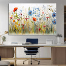 Colorful Wildflower Canvas Wall Art - Vibrant Floral
