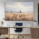Golden Fields Wall Art Print Canvas – Serene Landscape of