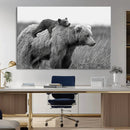 Bear and Cub Wall Art Canvas | 399 Bear Cub
