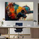 Abstract Guitar Wall Art Canvas | Vibrant Music-Inspired Art by MyGreatCanvas | Canvas Wall Art Prints | Photo Prints & Wall Decor