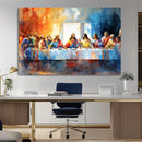 Abstract Watercolor The Last Supper Wall Art