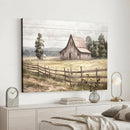 Rustic Farmhouse Barn Wall Art | 3-Panel Framed Gallery Wrap