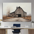 Farmhouse Rustic Barn Wall Art Canvas Print – Framed and