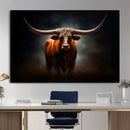 Abstract Texas Longhorn Wall Art Print | 3-Panel Large Texas by MyGreatCanvas | Canvas Wall Art Prints | Photo Prints & Wall Decor