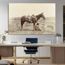 Cowboy Wall Art - Western Horse Canvas Print - Vintage by MyGreatCanvas | Canvas Wall Art Prints | Photo Prints & Wall Decor