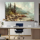 Abstract Acadia National Park Wall Art Canvas Print -