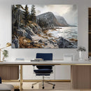 Serene Coastal View of Acadia National Park - Stunning