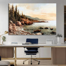 Serene Coastal View of Acadia National Park Wall Art -