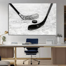 Winter Ice Hockey Sport Canvas Wall Art Print - Hockey Wall by MyGreatCanvas | Canvas Wall Art Prints | Photo Prints & Wall Decor