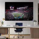 Ben Hill Griffin Stadium Night Game Triple Canvas Wall Art -