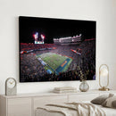 Ben Hill Griffin Stadium Night Game Triple Canvas Wall Art -