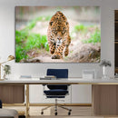 Leopard on the Prowl - Stunning Large Framed Leopard Wall