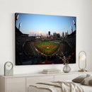 PNC Park Evening Game Triple Canvas Wall Art - Pittsburgh