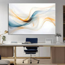 Decorative Turquoise Abstract Wave Wall Art Canvas Print by MyGreatCanvas | Canvas Wall Art Prints | Photo Prints & Wall Decor