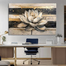 Lotus Flower Wall Art – Framed Abstract Floral Canvas by MyGreatCanvas | Canvas Wall Art Prints | Photo Prints & Wall Decor