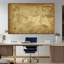 Vintage Game of Thrones Map Wall Art | Westeros and Essos