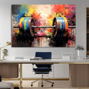 Weightlifting Barbell Art Triptych, Bold Abstract Fitness