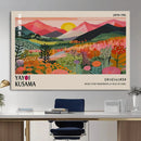 Yayoi Kusama Landscape Canvas Print, Vibrant Floral Mountain Art Print, Framed Botanical Wall Art - by MyGreatCanvas | Canvas Wall Art Prints | Photo Prints & Wall Decor