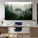 Misty Forest Wall Art – Tranquil Green Woodland Canvas by MyGreatCanvas | Canvas Wall Art Prints | Photo Prints & Wall Decor