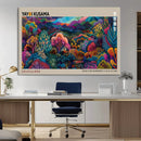Framed Japanese 1986 Wall Art Print, Yayoi Kusama 1986 Wall