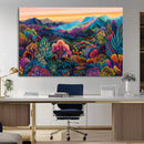 Colorful Abstract Landscape Wall Art Print Canvas - Vibrant
