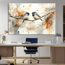 Abstract Watercolor Chickadee Bird Canvas Wall Art Print - by MyGreatCanvas | Canvas Wall Art Prints | Photo Prints & Wall Decor