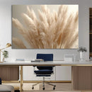 Pampas Grass Canvas Wall Art - Elegant Neutral Decor for