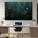 Wildflower Field Framed Wall Art, Vintage Botanical