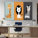Boho Jungle Animal Nursery Wall Art Prints – Safari Decor