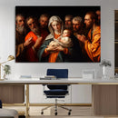 Religious Canvas Wall Art Print - Madonna and Child with
