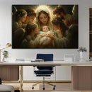 Mary Jesus Canvas Wall Art Print - Madonna and Child with