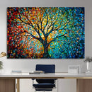 Yggdrasil Tree of Life Wall Art Print | Mosaic Style 3-Panel