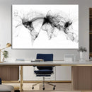 Abstract World Map Wall Art – Framed Geometric Line Canvas by MyGreatCanvas | Canvas Wall Art Prints | Photo Prints & Wall Decor