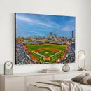 Wrigley Field Chicago Cubs Panoramic Canvas Print –