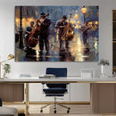 Afro Abstract Jazz Music Wall Art Canvas Print – Colorful