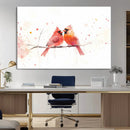 Cardinal Bird Canvas Wall Art - Male and Female Cardinal by MyGreatCanvas | Canvas Wall Art Prints | Photo Prints & Wall Decor
