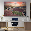 Indiana Memorial Stadium Wall Art Canvas Print, Framed