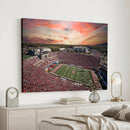 Indiana Memorial Stadium Wall Art Canvas Print, Framed