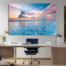 Ocean Sunset Canvas Wall Art Print – Tranquil Seascape