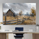 Rustic Autumn Farmhouse Wall Art Canvas Print – Serene