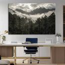 Moody Forest Wall Art – Framed Mountain Fog Canvas Artwork, by MyGreatCanvas | Canvas Wall Art Prints | Photo Prints & Wall Decor